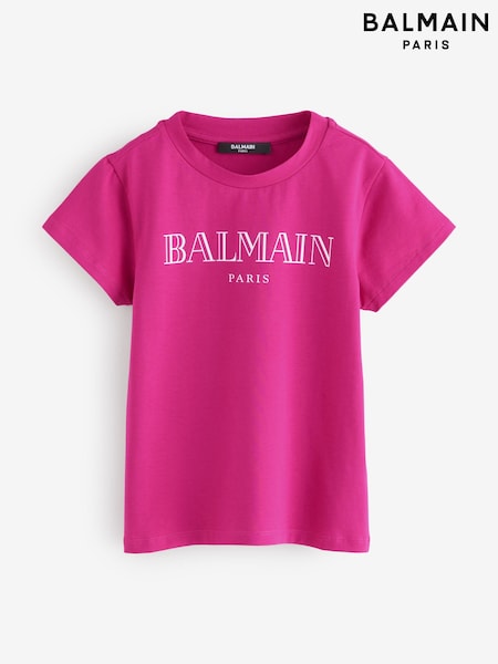 Balmain Logo Short Sleeve T-Shirt (AY7653) | £61 - £65