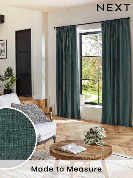 Emerald Green Nikki Made to Measure Curtains (AY7731) | £109