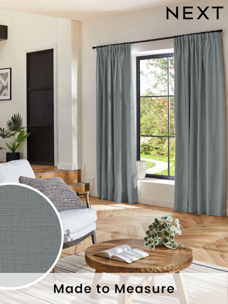 Aqua Blue Nikki Made to Measure Curtains (AY7735) | £109