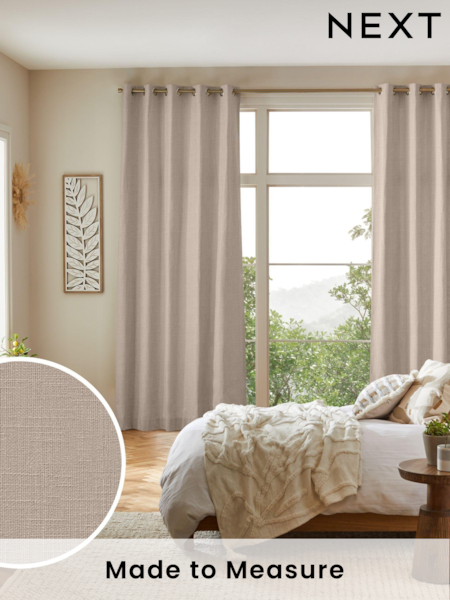 Mouse Natural Nikki Made to Measure Curtains (AY7736) | £109