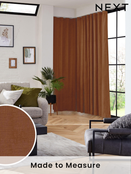 Rust Orange Nikki Made to Measure Curtains (AY7740) | £109