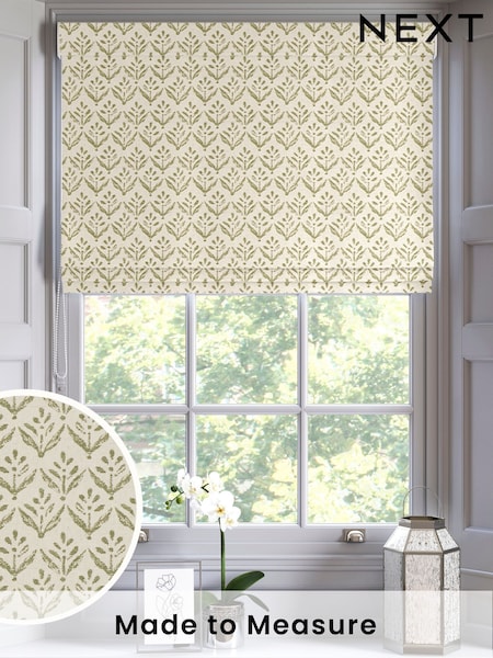 Olive Green Res Made to Measure Roman Blind (AY7759) | £79
