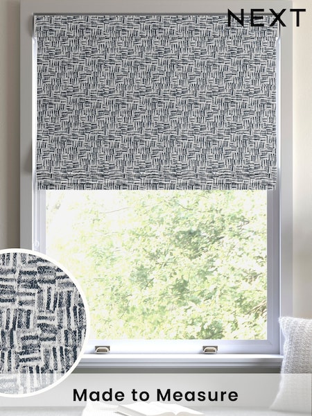 Marine Blue Venire Made to Measure Roman Blind (AY7763) | £84