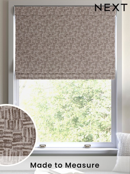 Porcini Brown Venire Made to Measure Roman Blind (AY7764) | £84