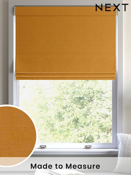 Ochre Yellow Nikki Made to Measure Roman Blind (AY7765) | £84