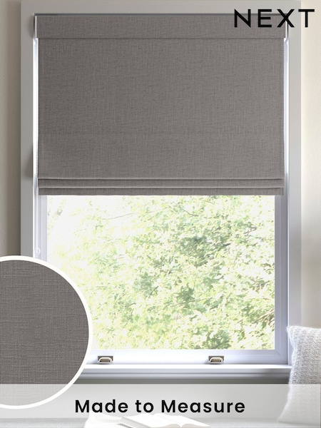 Silver Grey Nikki Made to Measure Roman Blind (AY7766) | £84