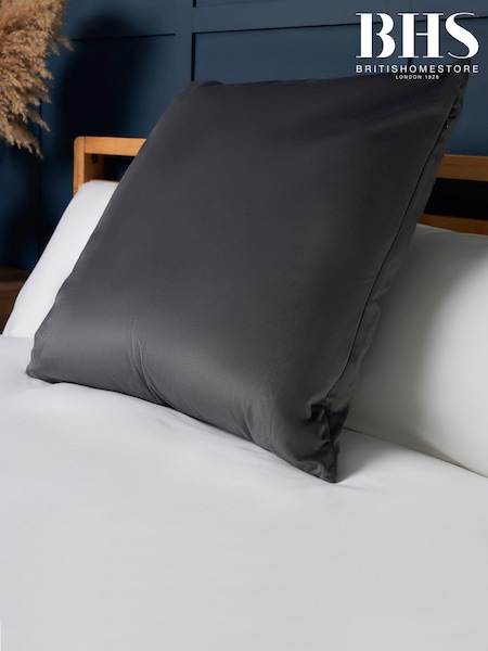 BHS Silver Velour Cushion (AY7809) | £16