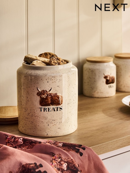 Natural Hamish The Highland Cow Treat Jar (AY7866) | £24