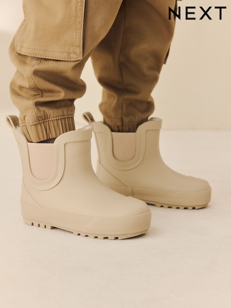 Neutral Warm Lined Ankle Wellies (AY8020) | £15 - £18