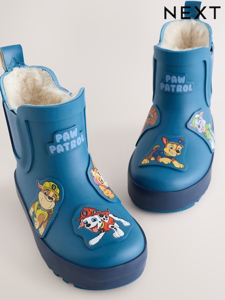 Blue Paw Patrol Warm Lined Ankle Wellies (AY8031) | £19 - £22