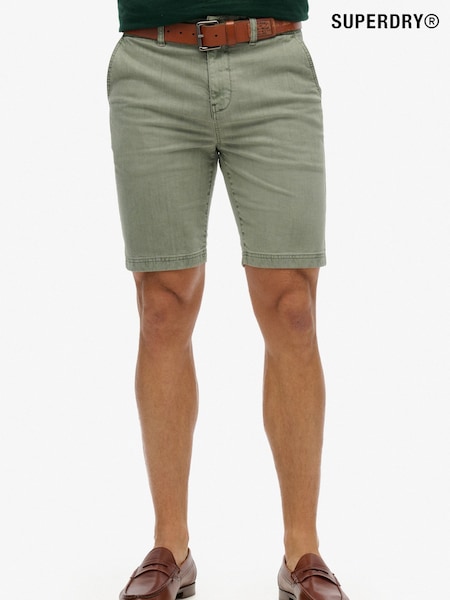 Superdry Green Officer Chino Shorts (AY8047) | £45