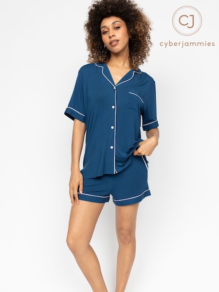 Cyberjammies Blue Revere Jersey Shorty Set (AY8095) | £42