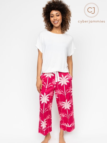 Cyberjammies Pink Slouch Jersey Top and Printed Bottoms Pyjamas Set (AY8161) | £46