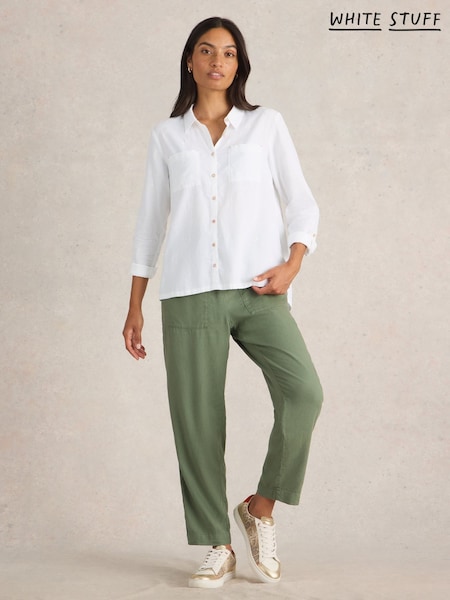 White Stuff White Sophie 100% Organic Cotton Shirt (AY8175) | £49