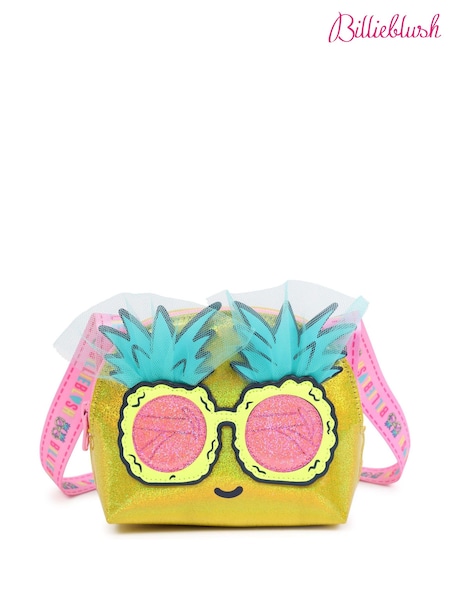 Billieblush Yellow Pineapple Character Cross-Body Bag With Logo Strap (AY8303) | £29