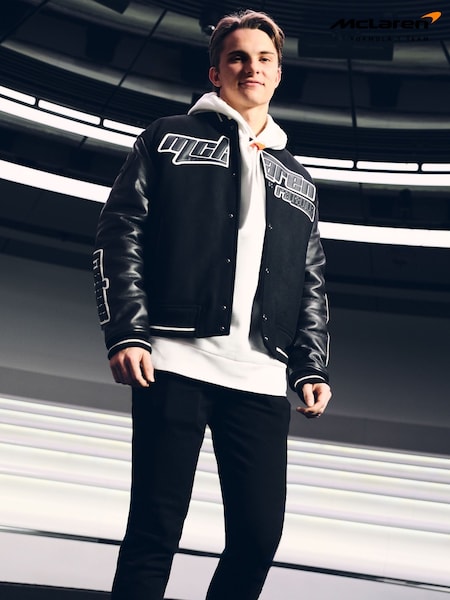 Reiss Black Circuit McLaren F1 Team Bomber Jacket (AY8336) | £998