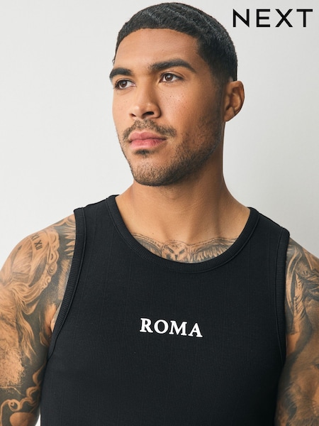 Black Textured Vest (AY8386) | £20