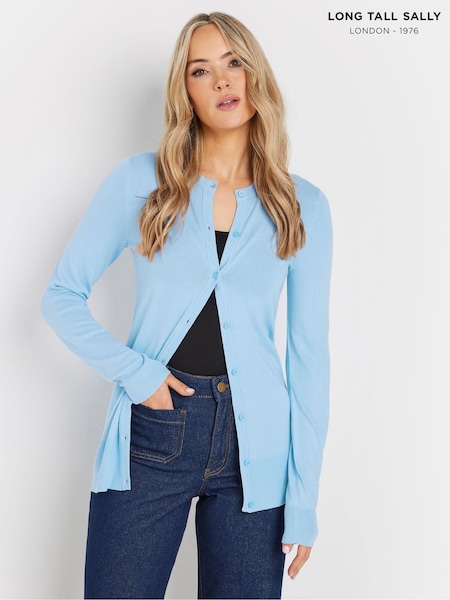 Long Tall Sally Blue Cardigan (AY8732) | £29