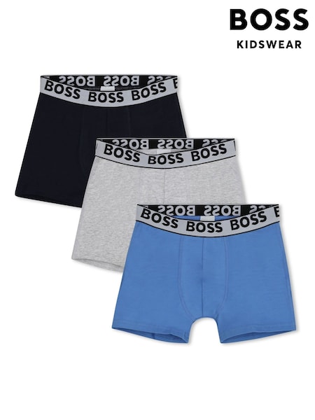 BOSS Blue Logo Boxers 3 Pack (AY8883) | £39