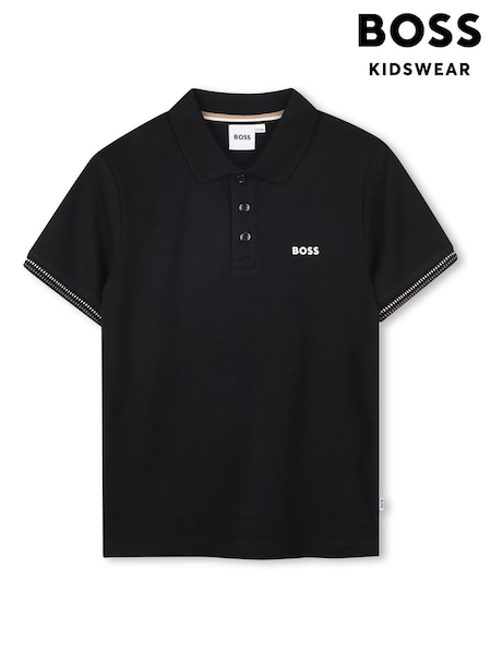 BOSS Black Logo Short Sleeve Pique Polo Shirt (AY8885) | £79