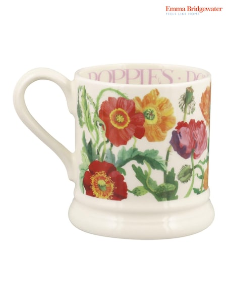 Emma Bridgewater Cream Poppy 1/2 Pint Mug (AY8972) | £25