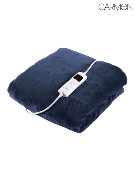 Carmen Blue Core Fleece Luxury Electric Heated Flow and Over B 9 Heat Settings (AY9010) | £49.99
