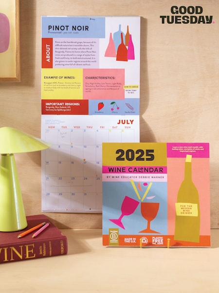 Good Tuesday Bright  Bold Wine 025 Calendar (AY9444) | £19