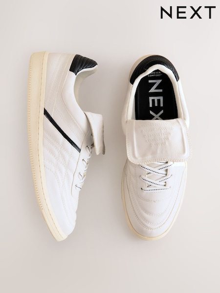 White Forever Comfort® Fold Over Lace-Up Trainers (AY9493) | £42
