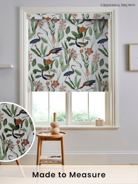 Graham & Brown White Glasshouse Made to Measure Roller Blinds (AY9738) | £58