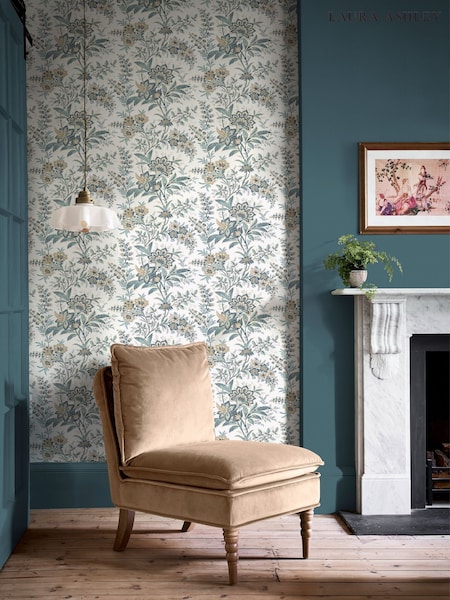 Laura Ashley Cream Marlbrook 10M Wallpaper (AY9745) | £48