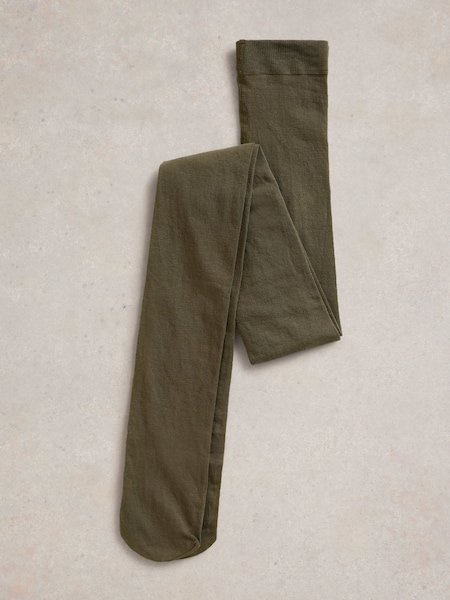 White Stuff Green Patty Plain Tights (AY9872) | £15