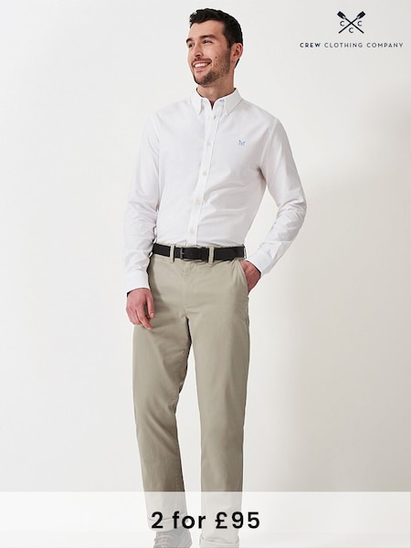 Crew Clothing Natural Straight Chinos (B00006) | £65