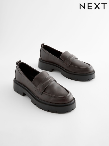Black Brush Off Forever Comfort® Standard/Wide Fit Chunky Loafers (B00109) | £13