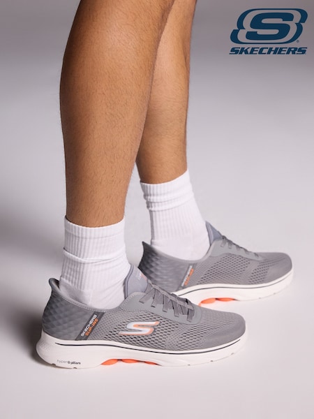 Skechers Grey Go Walk 7 Slip In Trainers (B00116) | £94