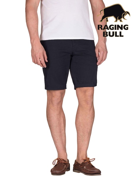 Raging Bull Blue Chino Shorts (B00192) | £54