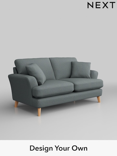 Tweedy Blend Easy Clean/Mid Slate Teal Green Conway Relaxed Sit (B00468) | £1,150