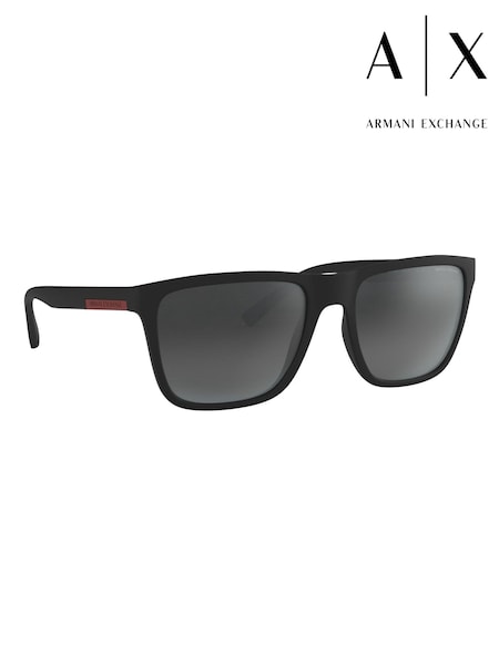 Armani Exchange Ax4080S Square Black Sunglasses (B00514) | £83