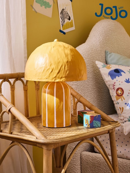 Jojo Maman Bébé Ochre/Cream Asta Striped Table Lamp (B00655) | £69