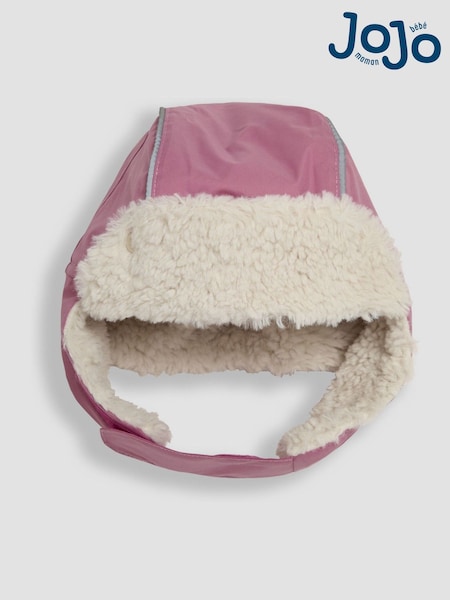 JoJo Maman Bébé Light Pink Cosy Waterproof Hat (B00991) | £19.50
