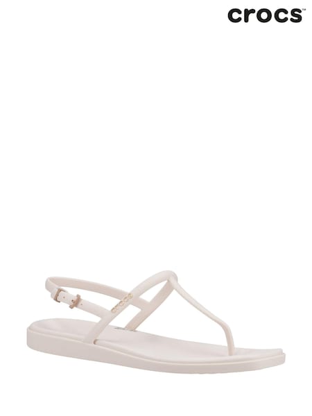 Crocs Rose Pink Miami T-Bar Thong Flip Sandals (B01398) | £40