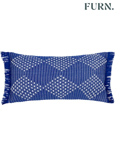 Furn Cobalt Kadie Rectangular Woven Indoor/Outdoor Cushion (B01687) | £20