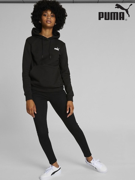 Puma Black Womens Essentials Small Logo Hoodie (B01921) | £48