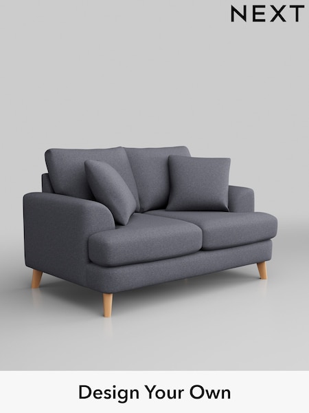 Tweedy Blend Easy Clean/Mid Slate Blue Parker (B01937) | £1,050