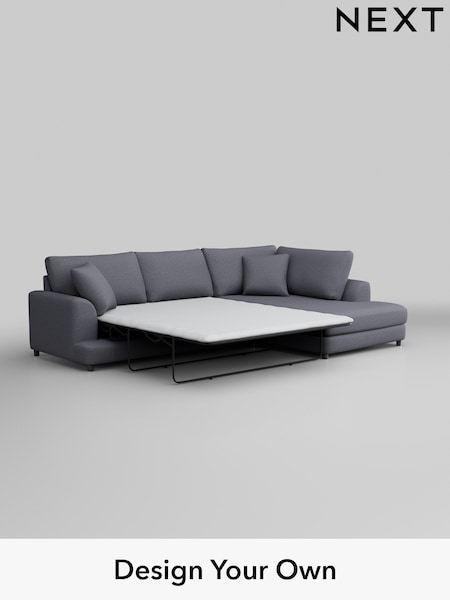 Tweedy Blend Easy Clean/Mid Slate Blue Parker (B01937) | £2,350