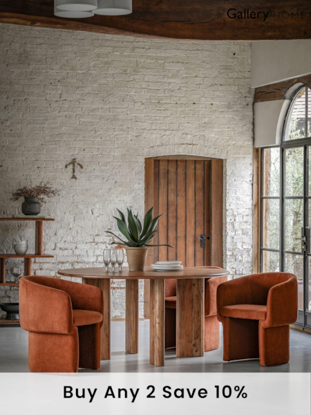 Gallery Home Natural Eddleston Round Dining Table (B02031) | £1,106