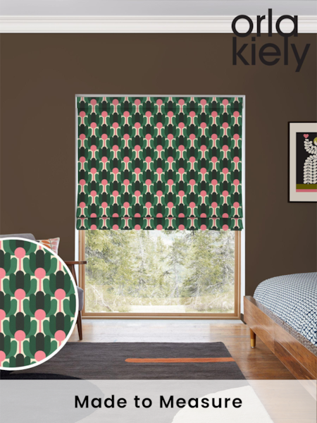 Orla Kiely Jade Green Florida Made to Measure 100% Cotton Roman Blind (B02086) | £79