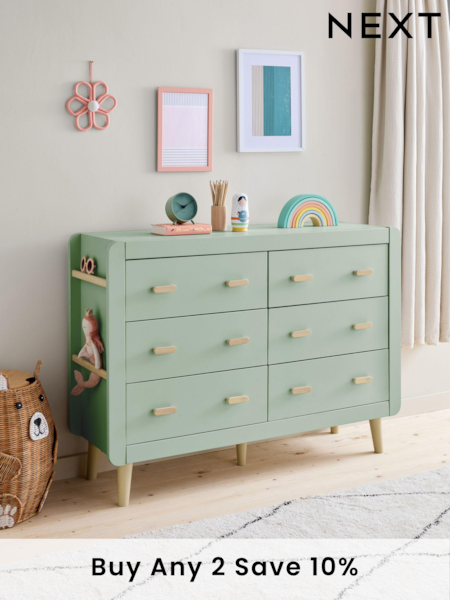 Sage Green Kids Alix Chest Of Drawers (B02244) | £450