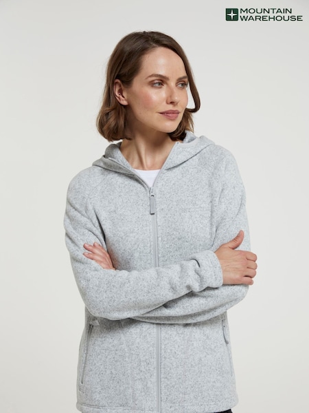 Mountain Warehouse Grey Nevis Womens Full Zip Hoodie (B02801) | £48