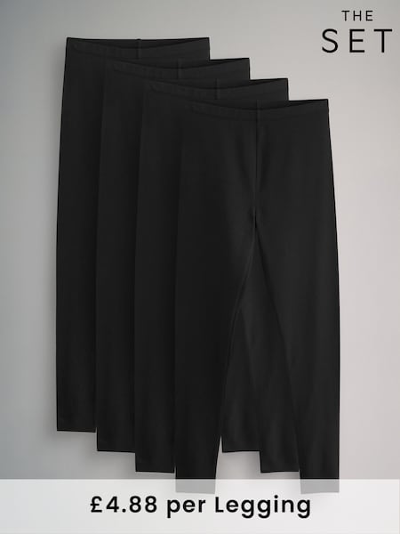 The Set Black 4 Pack Leggings (B02982) | £19.50