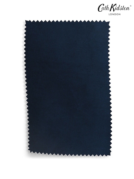Cath Kidston Midnight Navy Rich Velvet Upholstery Swatch (B04259) | £0